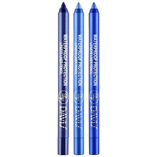 3 Colorful Eyeliner Pen Set, Eye Shadow Pencil, Pearl Eyeliner Kit Metallic Glitter Eye liner Pencil for Women Eye&Lip Liner Professional Eye Makeup Set Colorful Eye Color (3PCS D)