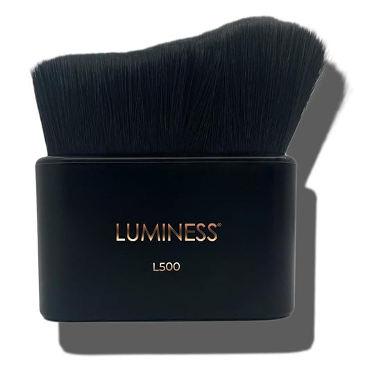 LUMINESS Professional-Grade L500 Buffing Makeup Brush - Angled Make Up Air Brush for Airbrush Spray Foundation - Face Brush for Seamless Buffing & Blending Application, Natural-Looking Finish