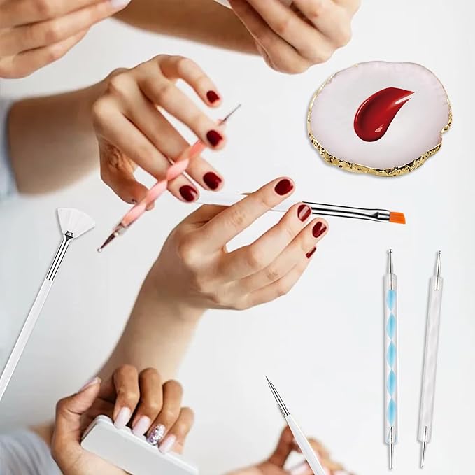 22 Pack Resin Art Palette, Makeup Mixing Palette,