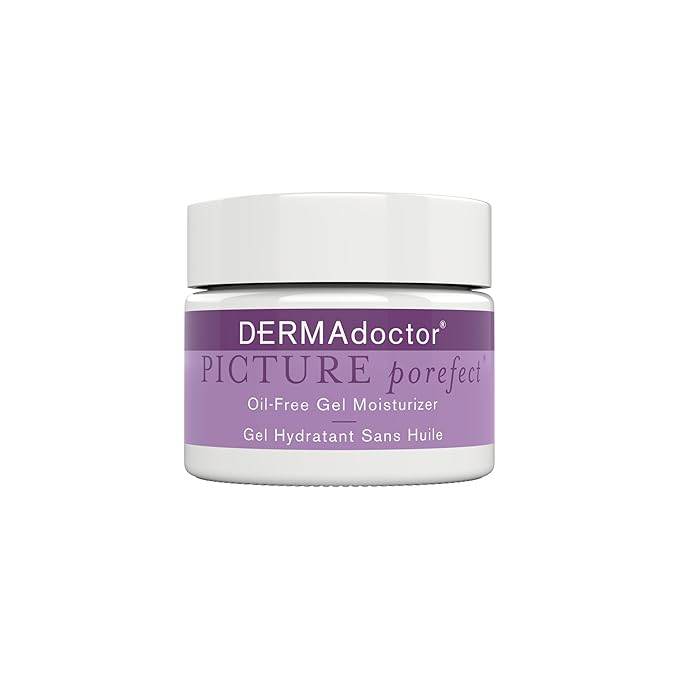 DERMAdoctor Picture Porefect Dermatologist Formulated Oil Free Facial Moisturizer, Pore Minimizer for Acne or Oily Skin, Daily Face Lotion for Men & Women with Zinc & Copper Peptides - 1.69 oz