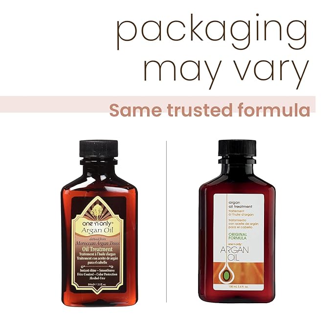 One 'n Only Argan Oil Hair Treatment, Helps Smooth and Strengthen Damaged Hair, Eliminates Frizz, Creates Brilliant Shines, Non-Greasy Formula, 8 Fl. Oz