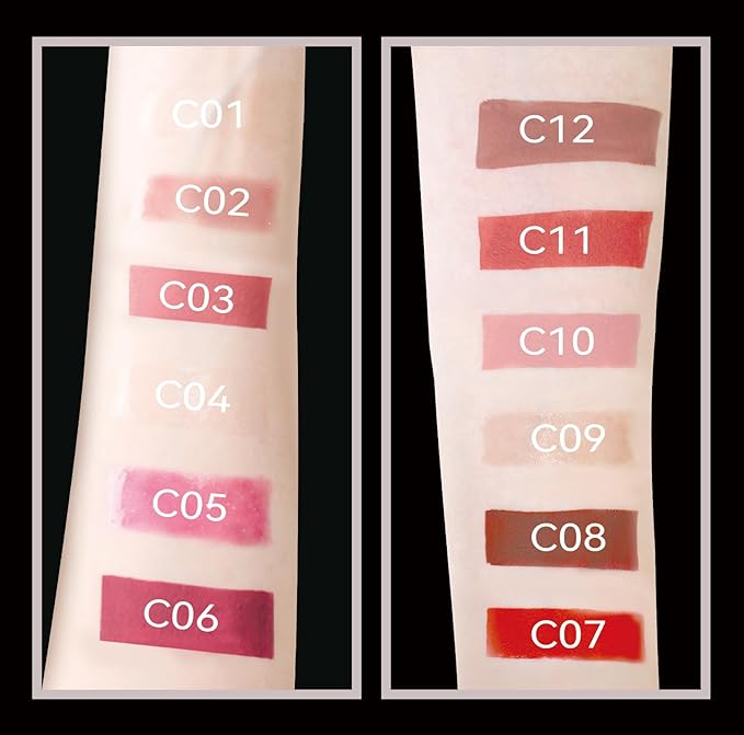 12PCS Lip Gloss Set, Shiny & Matte Lip Glow Oil, Long-Lasting Lip Glaze for Women & Girls, Non-Sticky Lip Makeup Kit with Hydrating Formula, Mother's Day Gift (5 Shiny + 7 Matte)