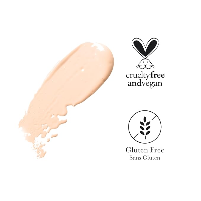 100% PURE Healthy Foundation Full Face Coverage Makeup, Liquid Matte Finish with Anti-Aging Benefits - Vegan - Gorgeous Fruit Pigmented Creme Color - (Fair with Warm Undertones) - 1 Fl Oz