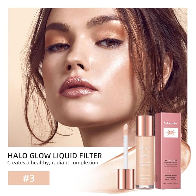 Halo Glow Liquid Face Filter, Complexion Booster For A Glowing, Soft-Focus Look, Infused With Hyaluronic Acid, Vegan & Cruelty-Free 1.06 OZ/31.5ml -04