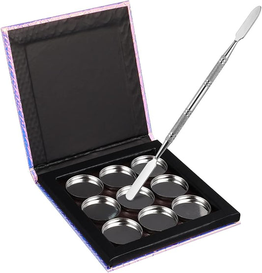 1 Set Empty Makeup Tray Magnetic Makeup Pan Magnetic Palette Empty Cosmetics Palette Empty Eyeshadow Holder Make up Palette Paper Eye Shadow Travel Blush Powder