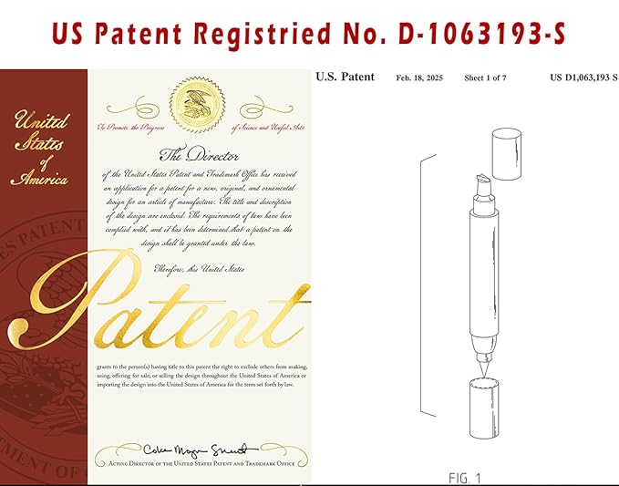 Patent Registered Eyeliner Stamp, Left & Right Winged Cat Eye Liner, Dual-sided Black Liquid Makeup Pen for Women