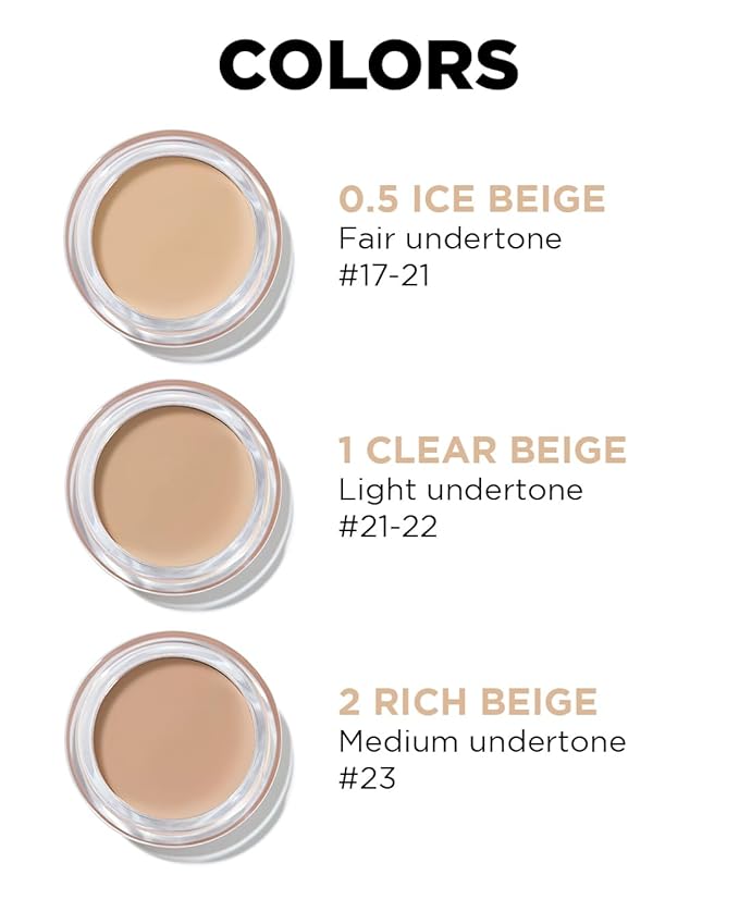 THESAEM Cover Perfection Pot Concealer #0.5 Ice Beige - High Adherence & Coverage Balm, Conceals Blemish & Acne Spots, Matte Finish Sebum Control for Oily and Combination Skin