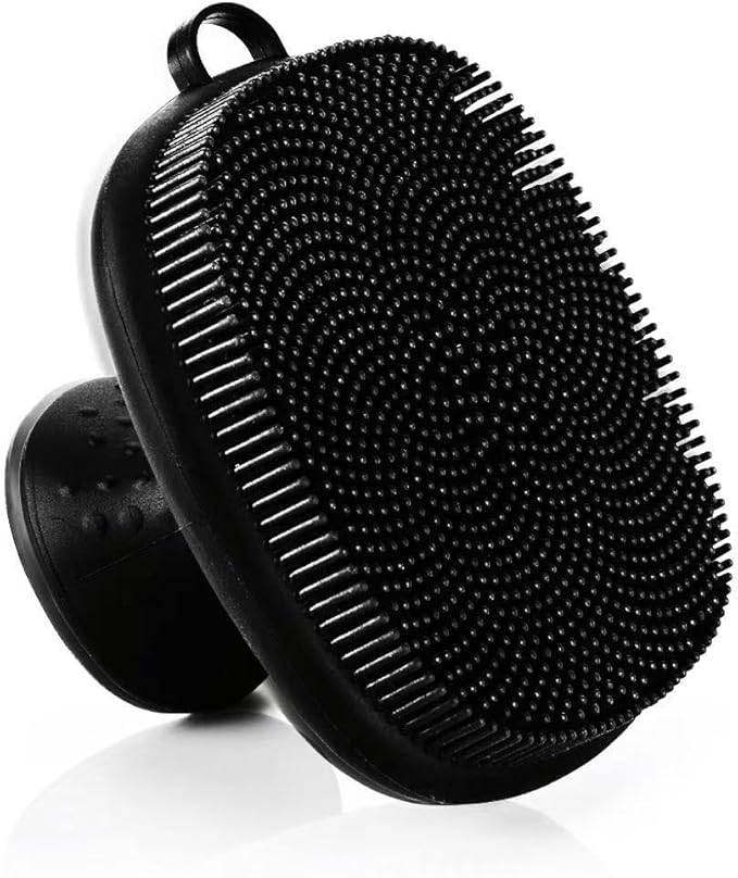 Silicone Face Scrubber Exfoliator Brush, Gentle Face Scrub Wash Brush for Women and Men, Manual Facial Cleansing Exfoliating Brush