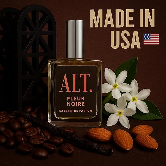 ALT. FRAGRANCES Fleur Noire 100ml Inspired by BlackOpium Extrait de Parfum Long Lasting Perfume for Women, Signature Scent Women’s Fragrance