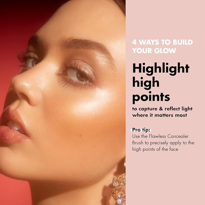 e.l.f. Halo Glow Liquid Filter, Complexion Booster For A Glowing, Soft-Focus Look, Infused With Hyaluronic Acid, Vegan & Cruelty-Free, 5.5 Medium/Tan