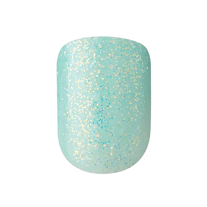 KISS imPRESS Press-On Manicure, Nail Kit, PureFit Technology, Short Press-On Nails, 'Rain Check', Includes Prep Pad, Mini Nail File, Cuticle Stick, and 30 Fake Nails (Pack of 2)