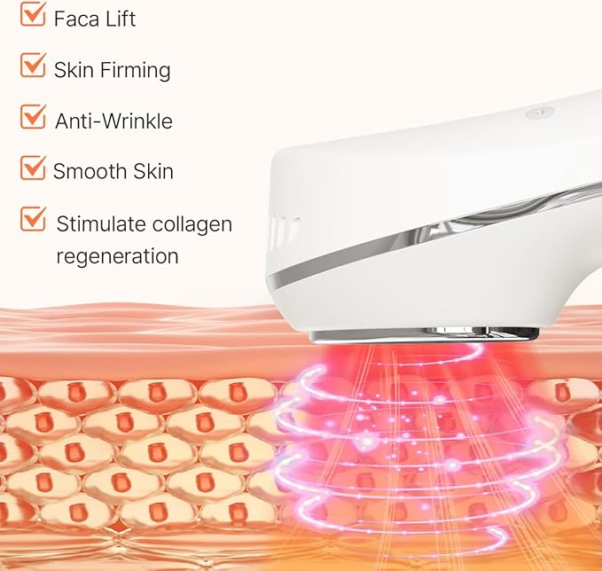 TOUCHBeauty Hot & Cold Facial Massager - Handheld Vibration Skin Rejuvenating Relaxation Device for Smoother Tighter Face, Skincare Warming & Cooling Beauty Tool for Women