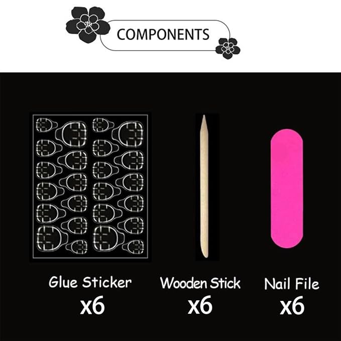 6 Packs（144 Pcs）Short Press on Nails Sqaure Fake Nails Full Cover False Nails Solid Color Glossy Acrylic Glue on Nails Stick on Nails Reusable Artificial Nails for Women Girls Manicure