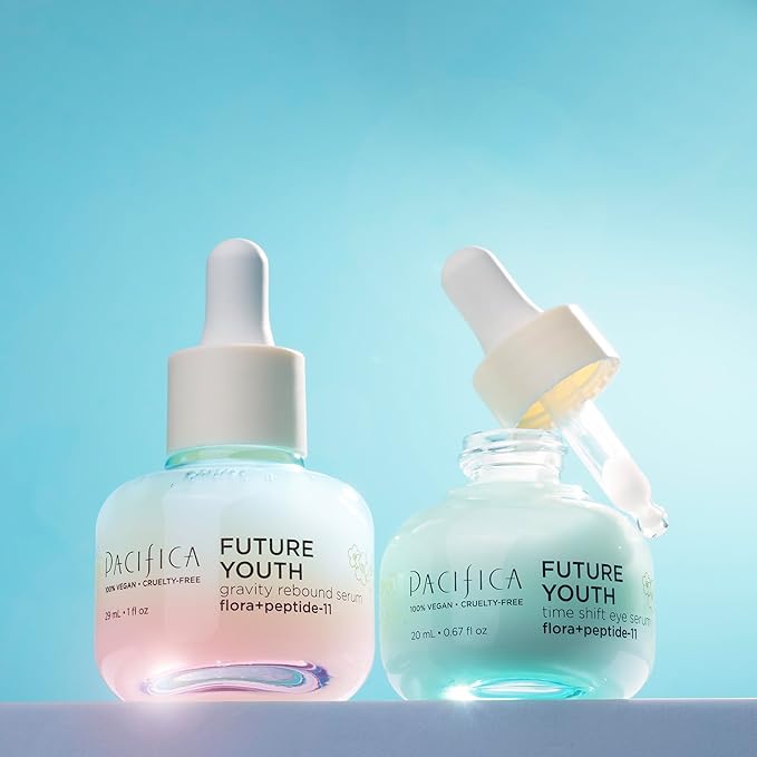 Pacifica Future Youth Gravity Rebound Face Serum – Multi-Peptide Firming Facial Serum for Fine Lines, Anti-Aging & Elasticity Vegan & Cruelty-Free Dermatologist Tested