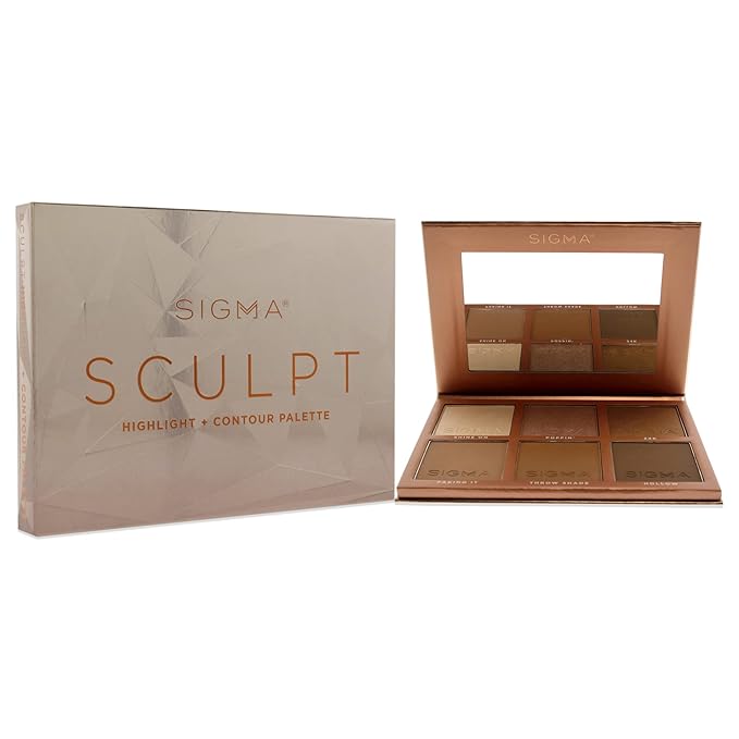 SIGMA Beauty Sculpt Highlight Plus Contour Palette Makeup 98 oz