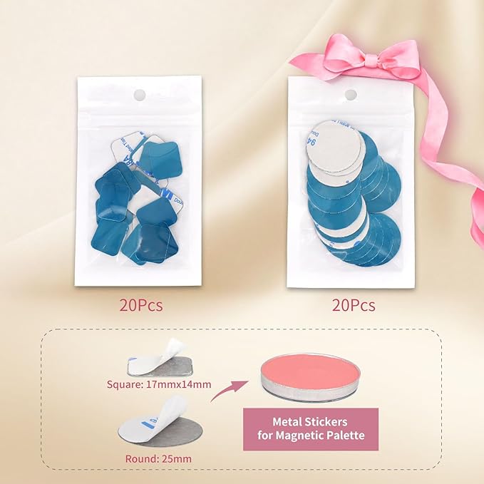 AJLTPA Magnetic Makeup Palette with Clear Top, Empty