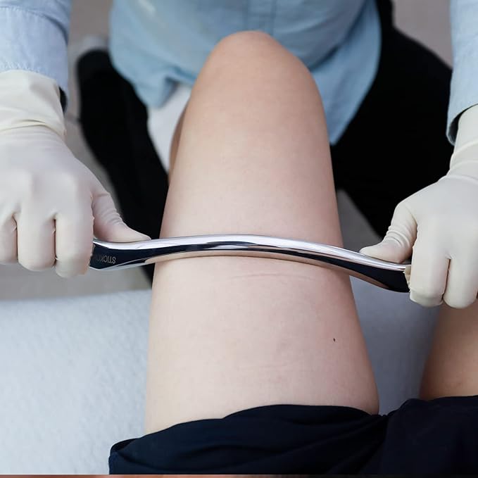 STICKON Stainless Steel Gua Sha Scraping Massage Tool Set IASTM Tools Great Soft Tissue Mobilization Tool (STICKON-24)