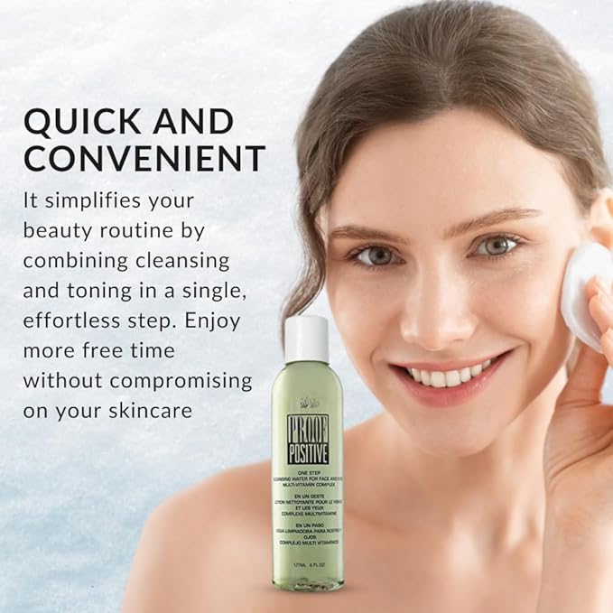 Color Me Beautiful One Step Makeup Remover, Eye Face and Neck Cleansing, Gentle Facial Cleanser and Toner, Hydrating and Moisturizing, 6 fl. oz