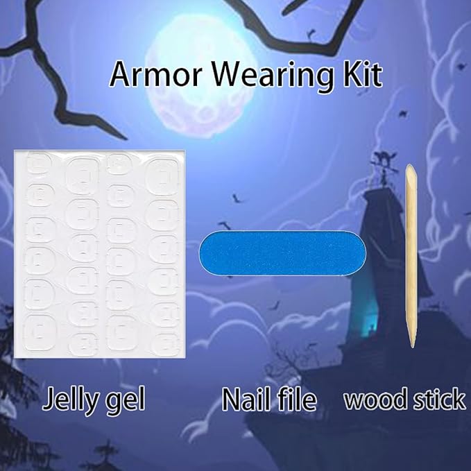 24Pcs Halloween Press on Nails Medium Almond Fake Nails with White Spider Web Mummy Heart Design Cute Ghost False Nails Nude Full Cover Artificial Glue on Nails Black Blood Stick on Nail for Women