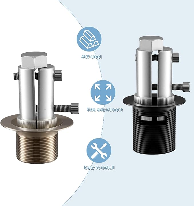 1.5 Inch Bathtub Drain Removal Tool, Bathtub Drain Extractor, Suitable for Removing Old, Damaged, Stubborn, Rusty Bathtub Drains, Strong Grip, No Slipping