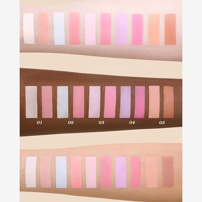 Flower Knows Butterfly Cloud Collar Rouge Box Highlighting & Blush Duo Powder,Purple Matte Finish Blush & Highlighter Palette,Buildable & Blendable Makeup for cheeks(04 Fluttering Romance)