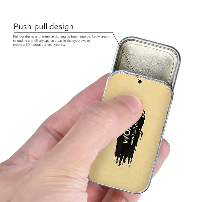 Ownest 2 PCS Soap Brow Eyebrow Soap Kit,Brows Styling Soap,Long Lasting Waterproof Smudge Proof Eyebrow Styling Pomade for Natural Brows, 3D Feathery Brows Makeup Balm