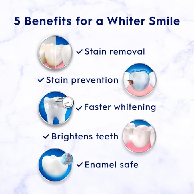 Crest 3D White Brilliance Vibrant Peppermint Teeth Whitening Toothpaste, 4.6 oz Pack of 3, Anticavity Fluoride Toothpaste, 100% More Surface Stain Removal, 24 Hour Active Stain Prevention