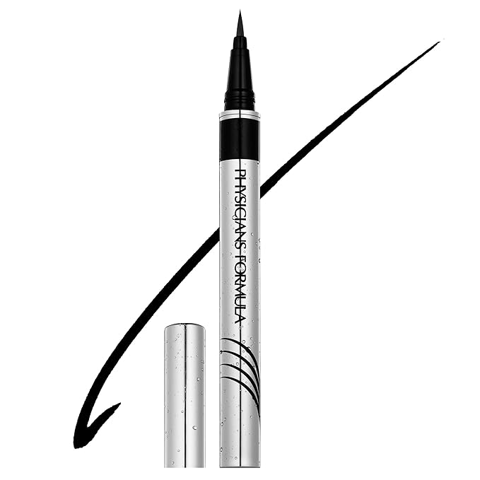 Physicians Formula Eye Booster, Lash-Enhancing 2-in-1 Eyeliner Serum, Dermatologist Approved, Hypoallergenic, Cruelty-Free & Vegan - Blackest Black