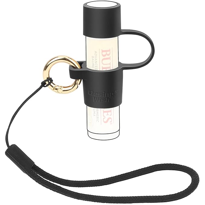 Desing Wish Silicone Lip Balm Holder Black