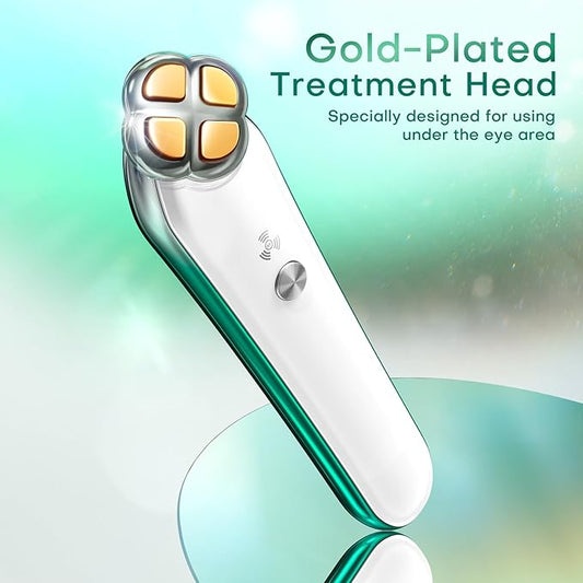 RF Eye Device | 2 in 1 Professional Eye Skin Care Pencil | Under Eye Bags Treatment | Eye Bags | Eye Puffiness | Fine Line | Wrinkle Reducing | RF Radio Frequency Anti Aging Device(with Gel)