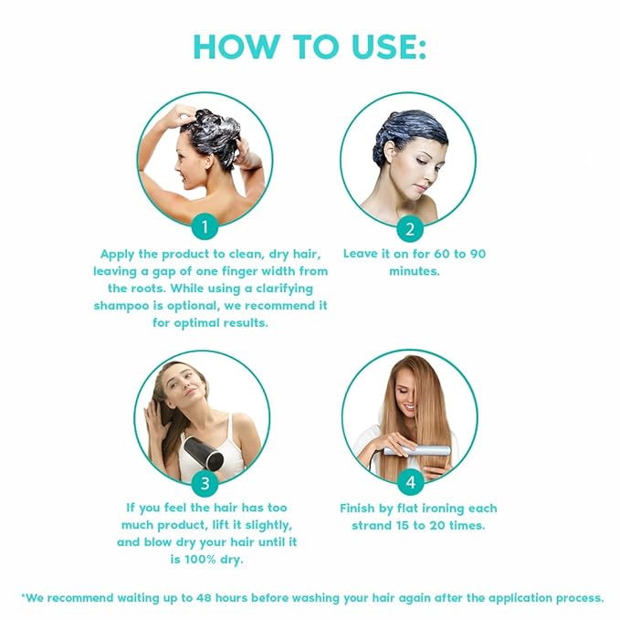 I Belli Capelli Venice Organic Keratin Hair Treatment Straightening - 1 Step Application Formaldehyde Free, Keratina Organica, Keratina Para Alisar El Pelo Sin Formol, 2 units (33.8 Fl Oz/1L)