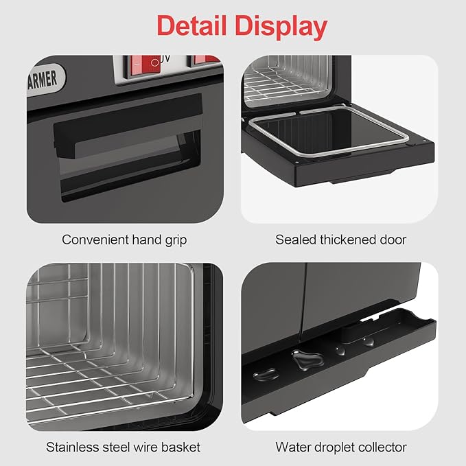 Hot Towel Warmer, 5L Towel Warmer Cabinet, Mini All-Around Fast Heating Machine with Stainless Steel Racks, Professional Towel Heater for Spa, Salon, Beauty, Barber, Massage, Gym, Home, Black