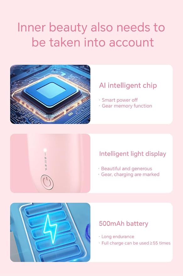 Heated Eyelash Curler - 6S Fast Safe Heating 24hrs Long Lasting Lash Lift to Style Natural EyelashesElectric Eyelash Curler with Heat Sensitive Silicone Pad, Type-C Rechargeable Mini Lash Curler