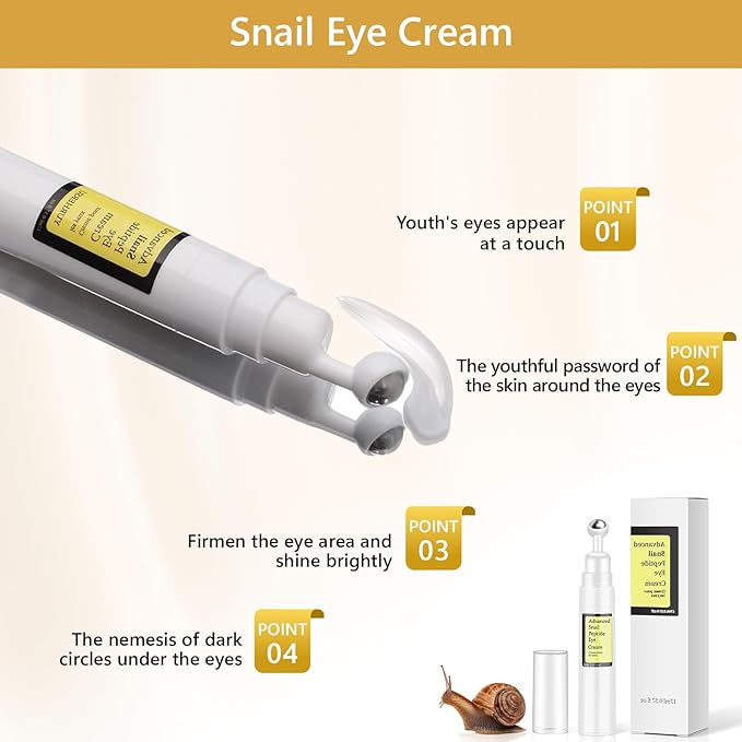 Snail peptide eye cream for