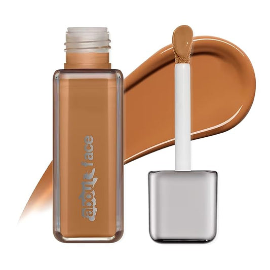 about-face THE PERFORMER Skin-Focused Foundation MD2Neutral – Medium Coverage, Long-Wear, Breathable & Buildable Base – Clean, Vegan, Hydrating Formula with Blue Agave & Chlorella – 1.08oz