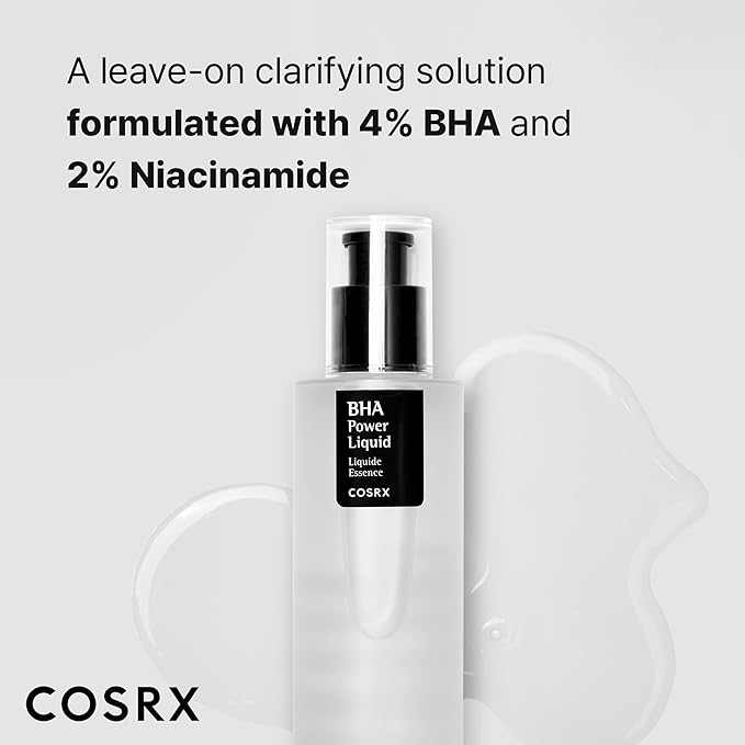 COSRX Niacinamide 2% + BHA 4% Blackhead Exfoliant Toner 3.38 fl.oz / 100ml, Korean Toner, Blackhead Remover, Pore Minimizer for Enlarged Pores, for All Skin Types, Korean Skin Care, Stocking Stuffers
