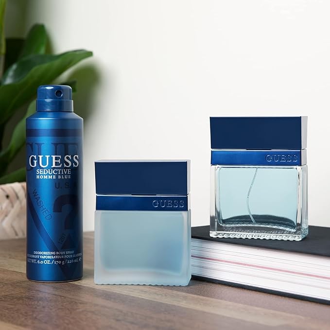 GUESS Seductive Blue Eau de Toilette for Men, 1 Fl Oz