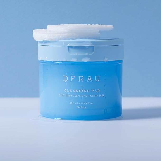 Face Cleansing Pads, Makeup Remover Pad for Sensitive Skin, Dual-Sided Cleansing Cotton Pads for Exfoliating and Moisturizing, Soft Vegan Pad for Deep Cleansing-60 Count