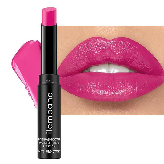 Rose Purple Moisturizing Lipstick – Hydrating Cream Lip Balm with Shea Butter & Vitamin E, Glossy Juicy Finish for Dry Lips, Lightweight Vegan Lip Color, Smooth Long-Lasting Formula (Fairy Glow)