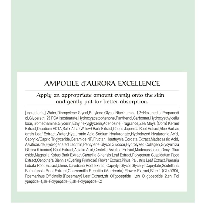 [CHALLANS de PARIS] Ampoule d’Aurora Excellence – Soothing & Balancing Skin-Barrier Support Serum with Niacinamide, Oligo-HA & Ceramide | Lightweight Watery, Hydrating Korean Skincare, 1.23 fl oz