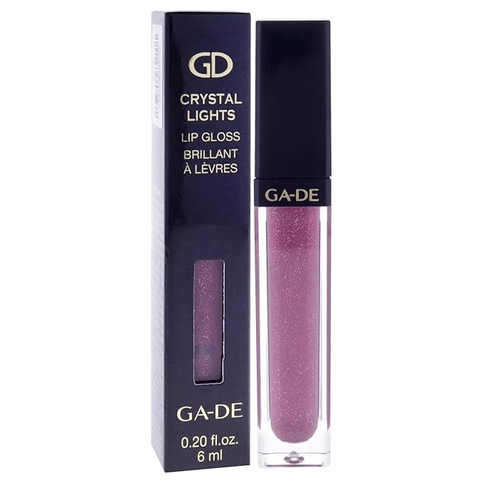 GA-DE Crystal Lights Lip Gloss, 516 - Enriched with Light-Reflecting Crystal Pearls - Smooth Silky, Rich Color - Moisturizes and Adds Shine - 0.2 oz