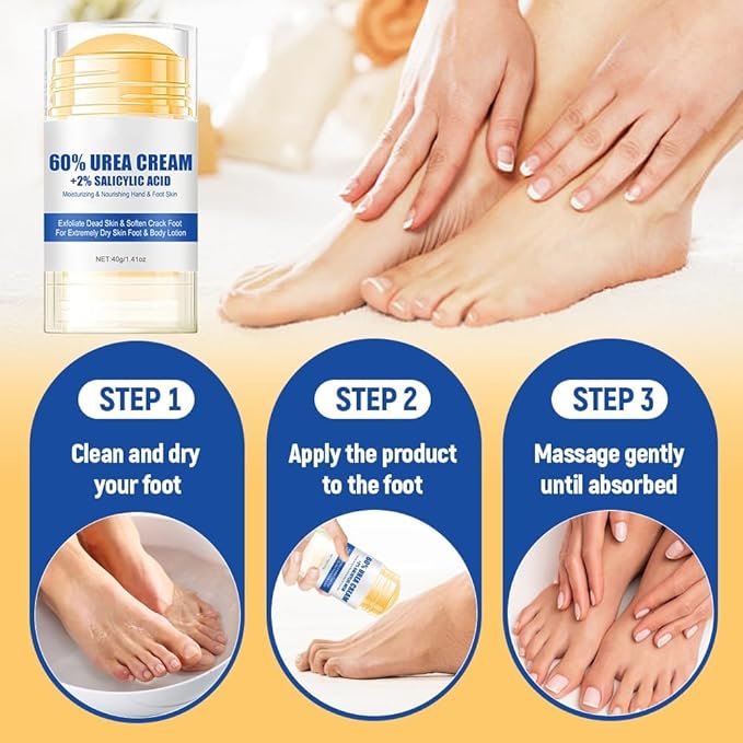 Hydrating and Anti-Cracking Foot Cream, 2025 Moisturising and Relieves Cracking and Dryness Foot Cream, Hand and Foot Repair Cream for Women & Men Callused, Feet, Knee, Elbow, Hand (Blue-2PCS, #01)