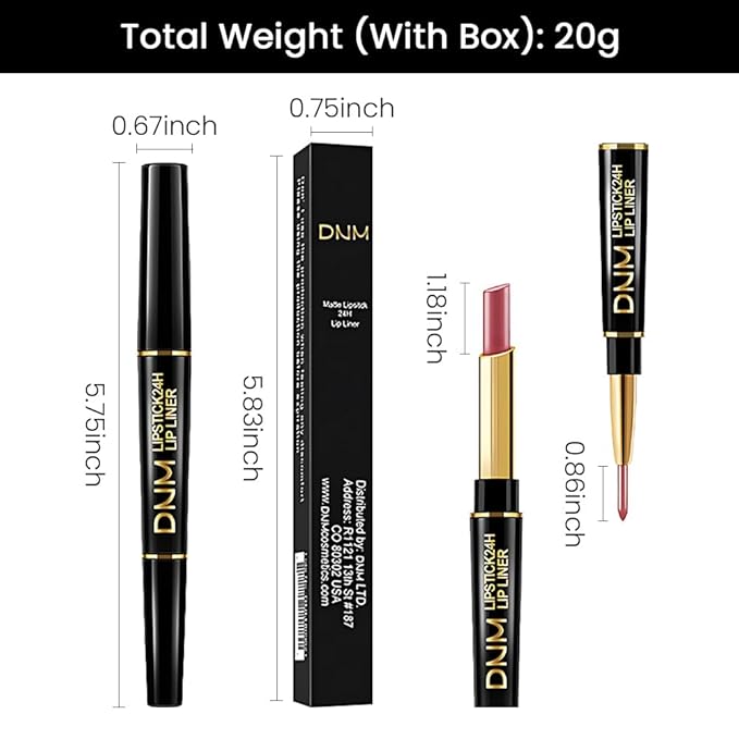 2-in-1Nude Pink Velvet Lip Liner & Lipstick Set Kit for Women, Matte Lips Kit with Lip Liner Lip Stains Long Lasting Waterproof 24 Hour Lipstick and Lip Liners Combo Lipliners Pencil Set 46