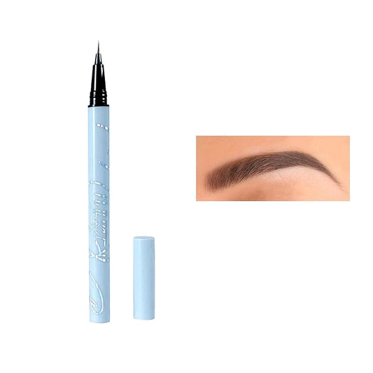 Ultra-fine Eyebrow Pen - Waterproof Lift & Snatch Liquid Eyebrow Pen, 5 Colors, Dark Brown, Long Lasting Smooth Soft Eye Brow Tint