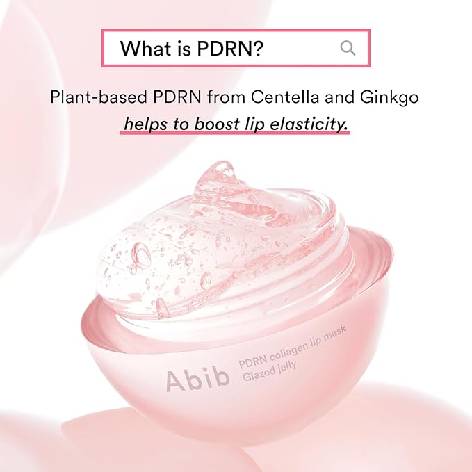 Abib PDRN Collagen Lip Mask Glazed Jelly 0.38 fl oz | Korean Lip Butter Balm Overnight Sleeping Mask Hydrating Care Moisturizer Treatment for Flakey, Dry Lips