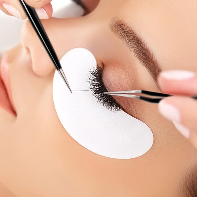 HengTianMei 8Pcs lash tweezers 3 Stainless Straight and 3 Curved Tip Eyelash Tweezers, With 2 Slant Pointed Precision Eyebrows Tweezers for eyelash extensions, Facial Hair, and Ingrown Hair Removal