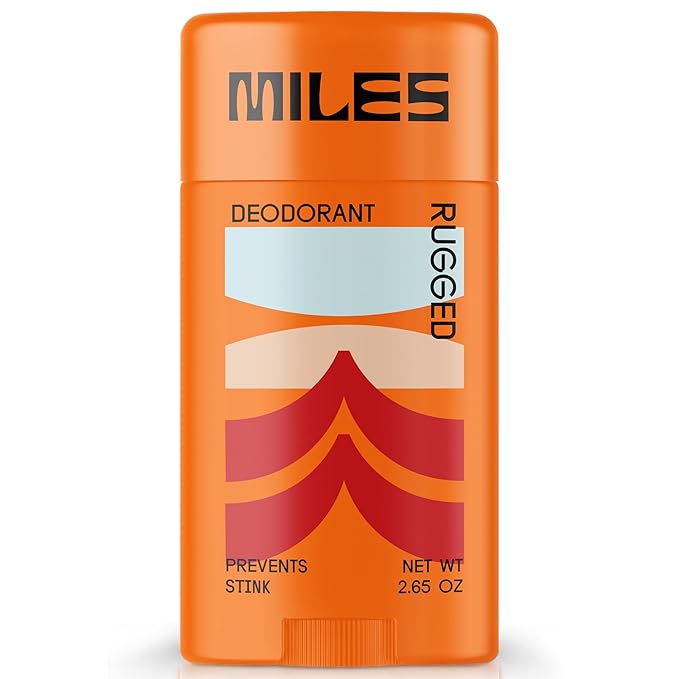 Miles Kids Deodorant for Boys and Girls - Aluminum Free Deodorant for Kids and Teens, Natural, Hypoallergenic, Made in USA - Rugged Scent, 1-Pack