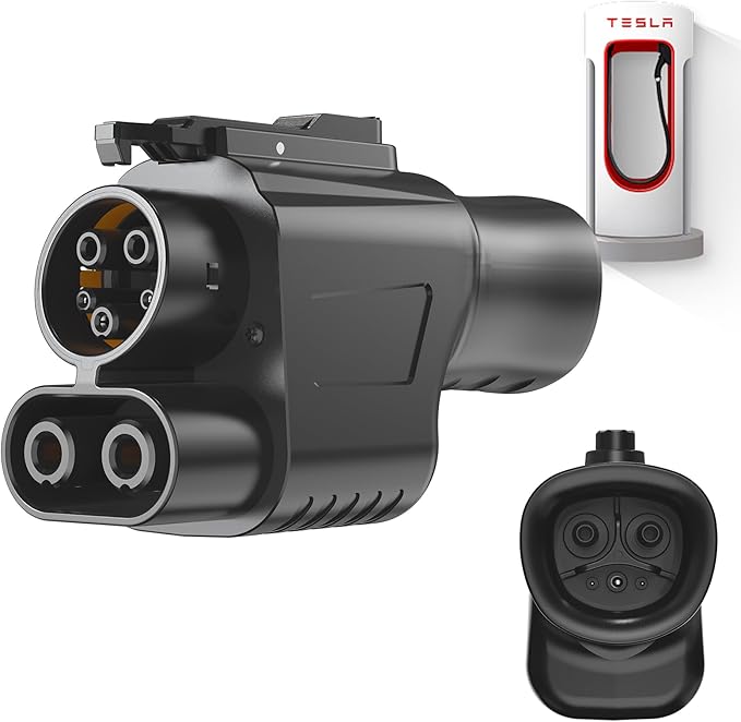 2025 Upgraded for Tesla Supercharger to CCS1 Charger Adapter, Max 500A 1000V Fast Charge NACS to CCS Electric Vehicle Charging Adapter Compatible with Tesla Supercharger, Fit for Rivian,Ford,GM EVs