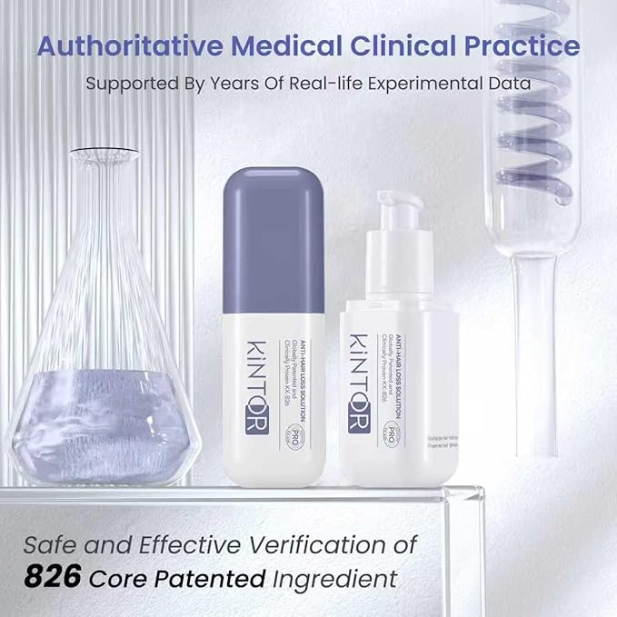 KINTOR 0.9% KX-826 Hair Regrowth Spray,Supporting Healthy Hair Growth,Oil Control, Hair Growth Products Group for Men&Women,Pro,60ml