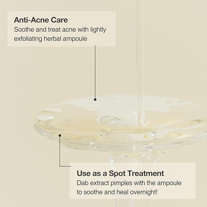 OxygenCeuticals Herbal Fluid – Trouble Care Ampoule with Salicylic Acid, Sodium PCA & Herbal Extracts, Sebum Control, Exfoliation & Soothing Serum for Acne-Prone Skin. 1.69 fl.oz (50ml)